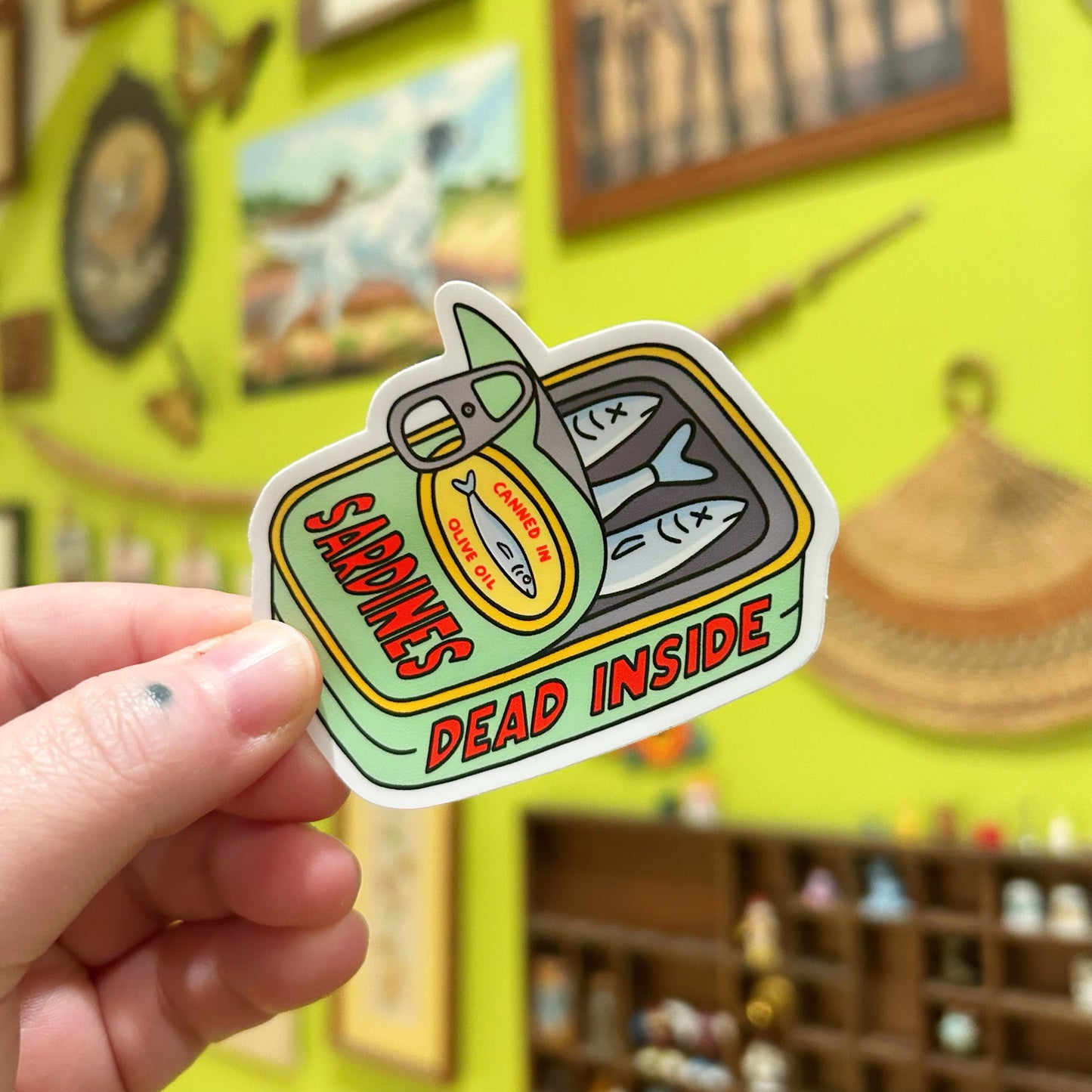 Sticker Sardines Dead Inside
