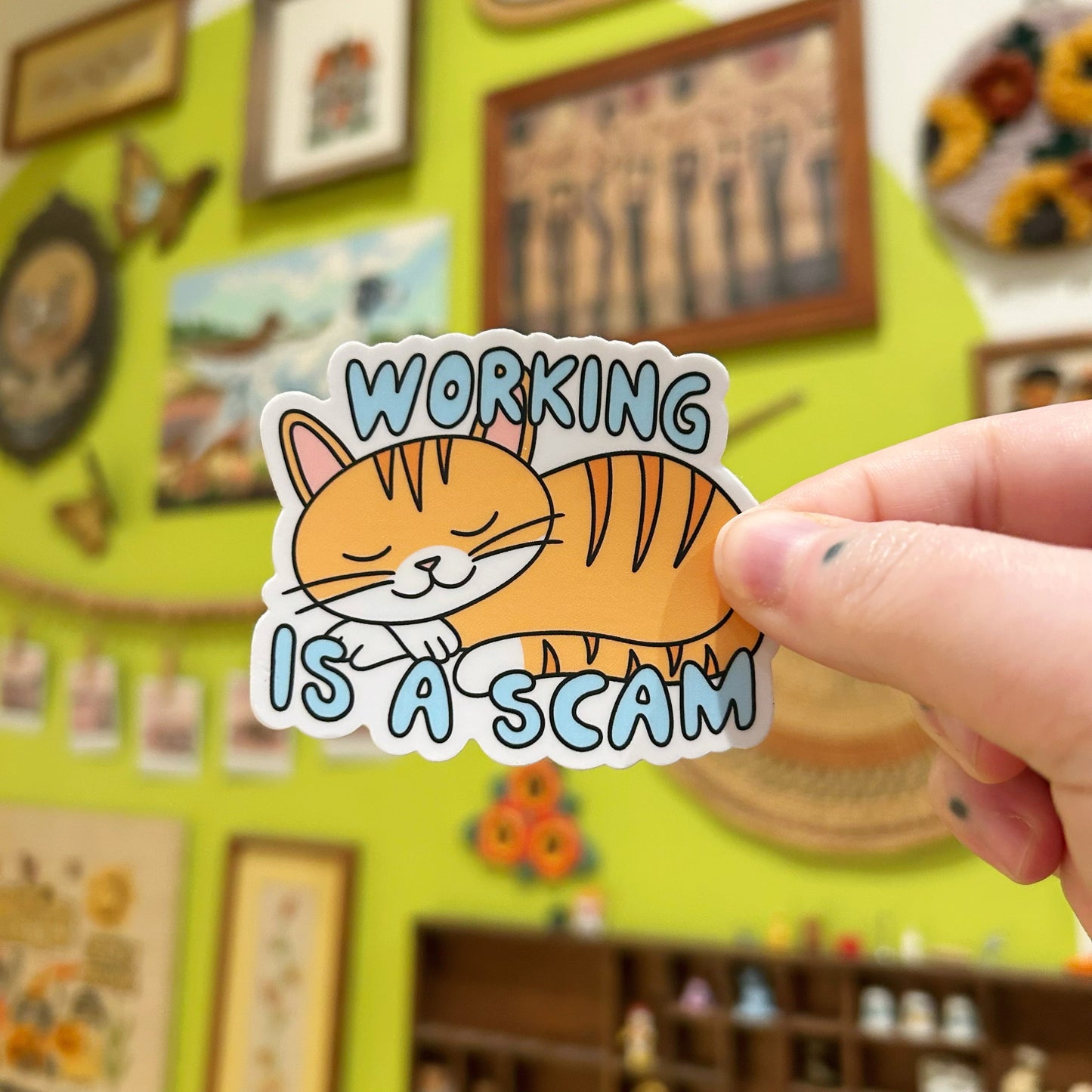Sticker Working is a Scam