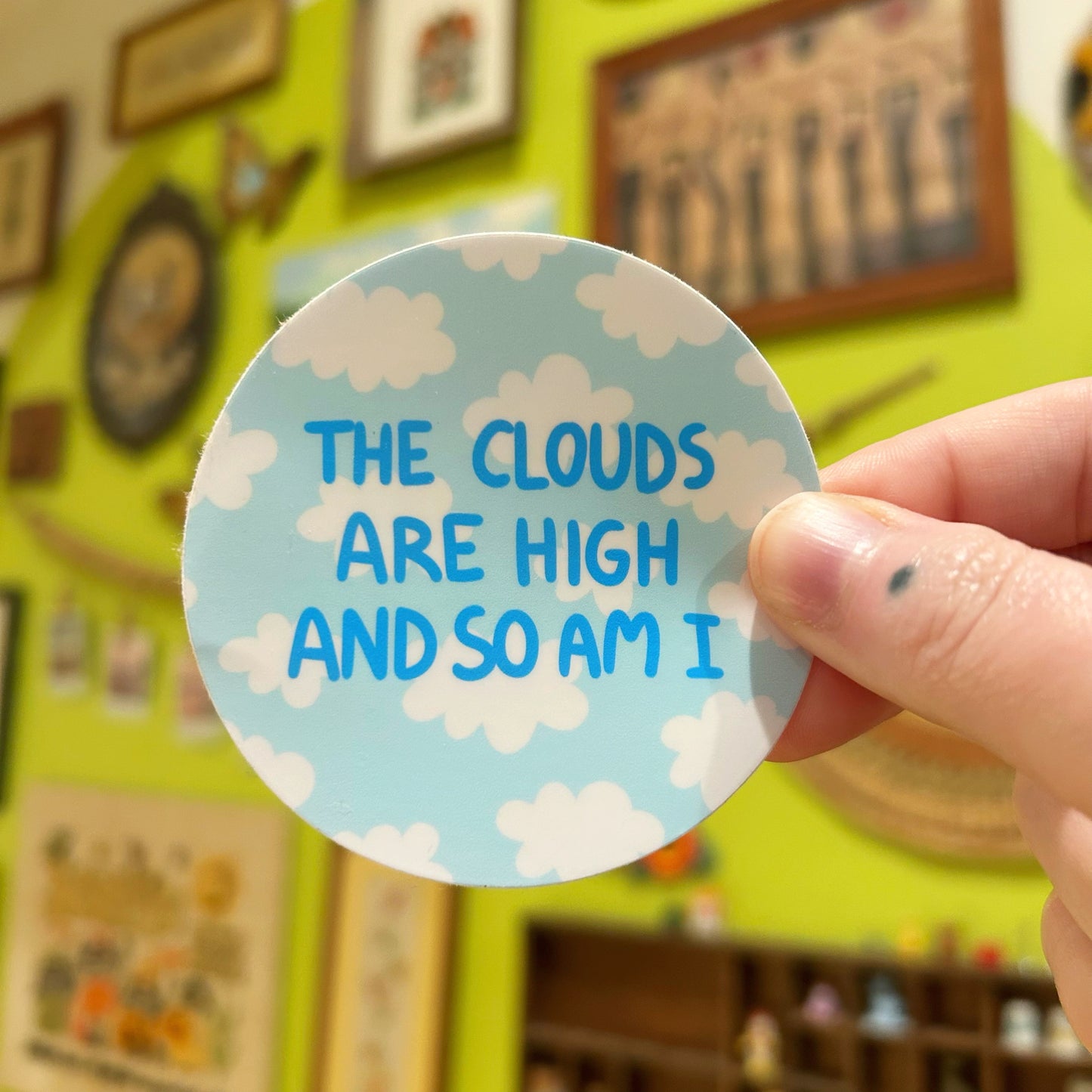 Sticker Clouds are High