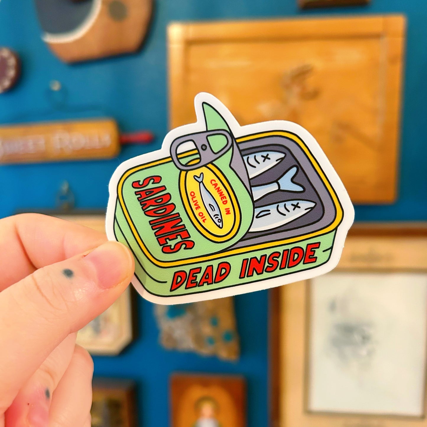 Sticker Sardines Dead Inside