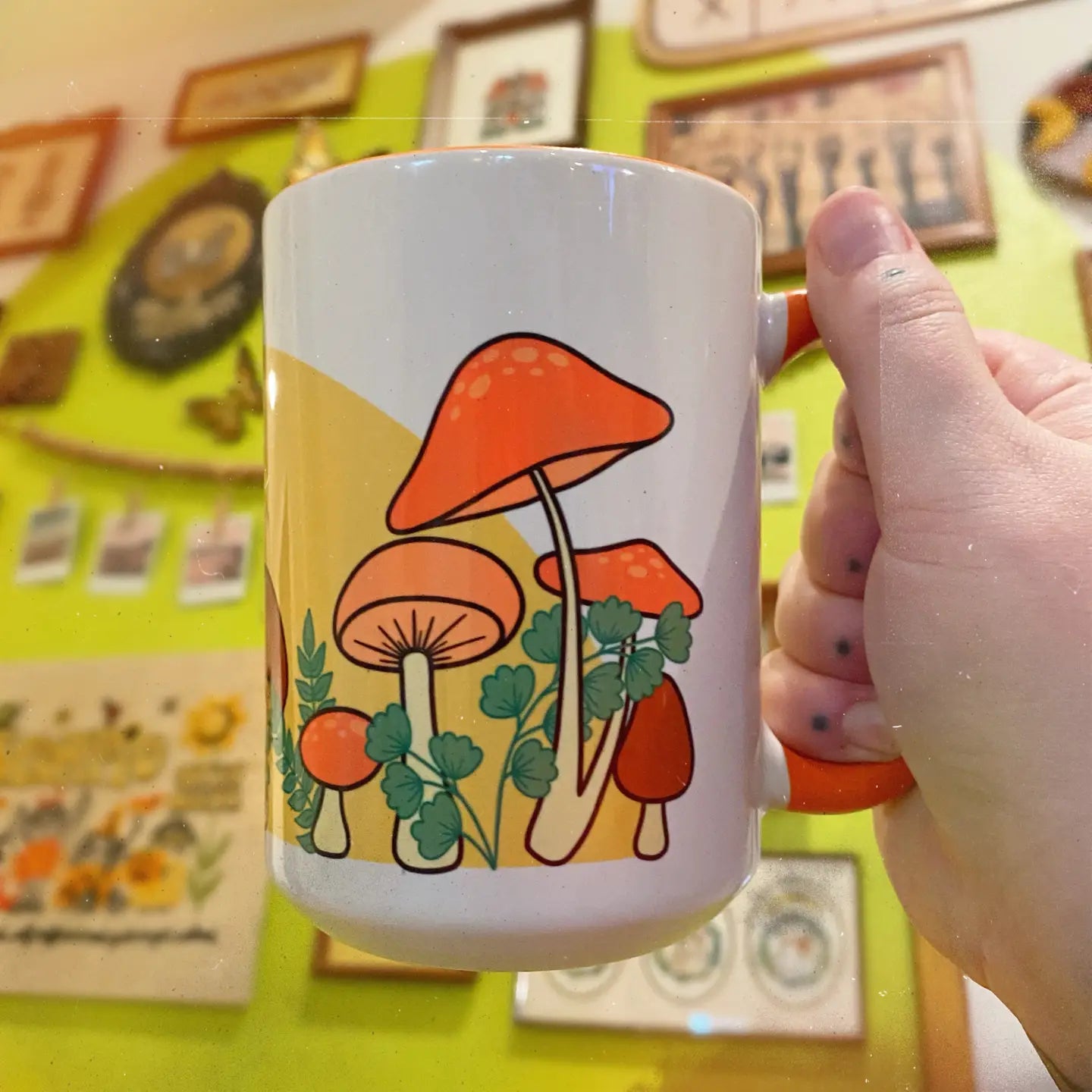 Coffee Mug Mushrooms