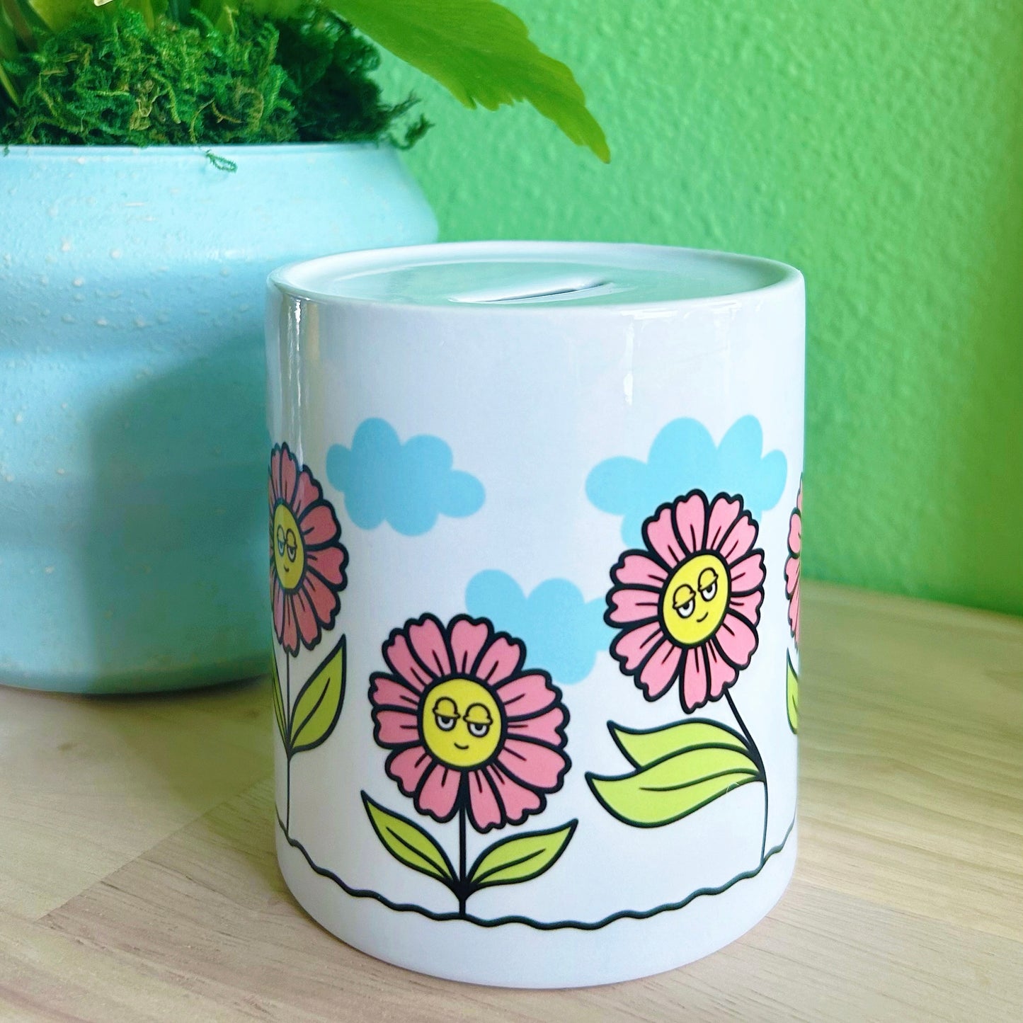 Piggy Bank Flowers