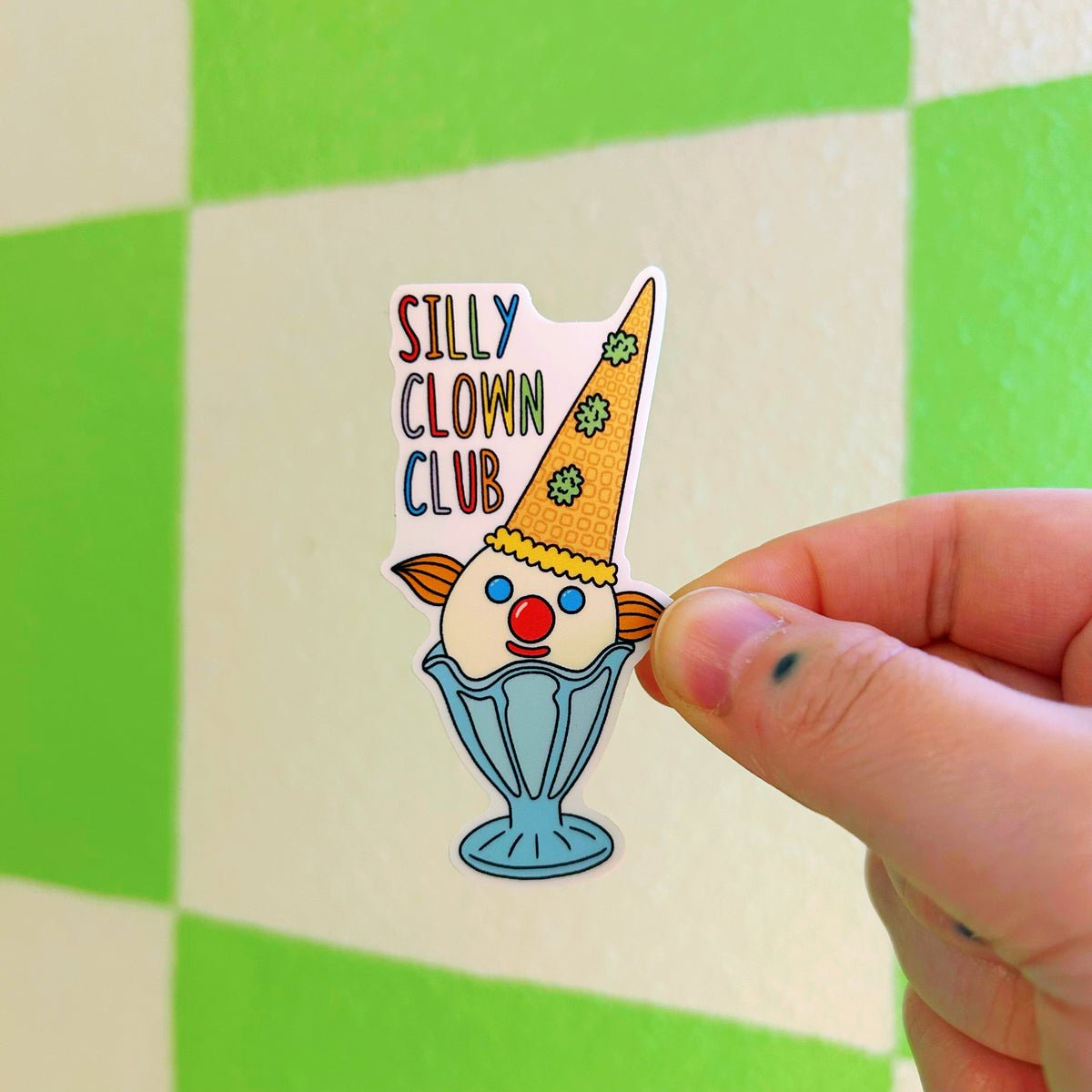 Sticker Silly Clown Club