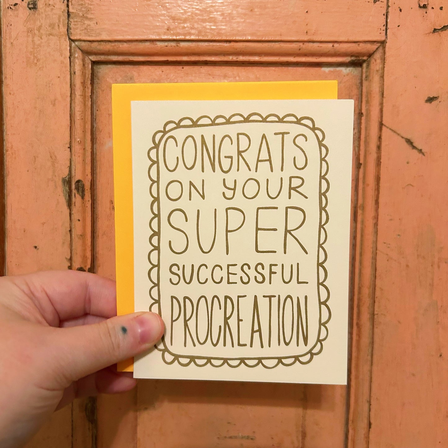 Baby Super Successful Procreation Card
