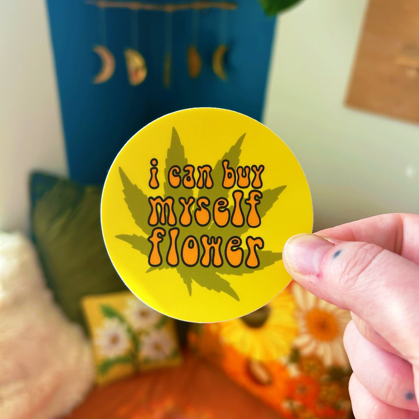 Sticker Buy Myself Flower