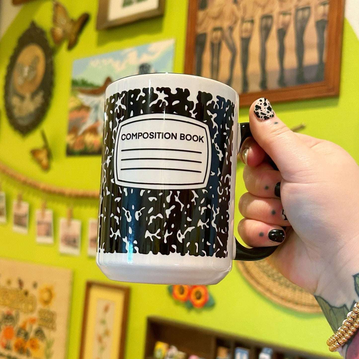 Coffee Mug Composition Notebook