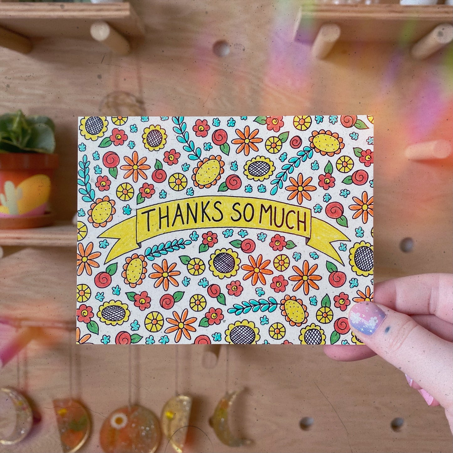 Thanks So Much Flowers Card
