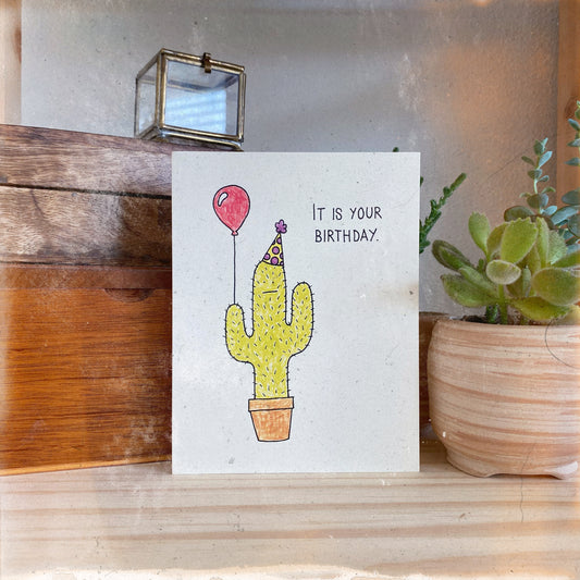 Birthday Cactus Card