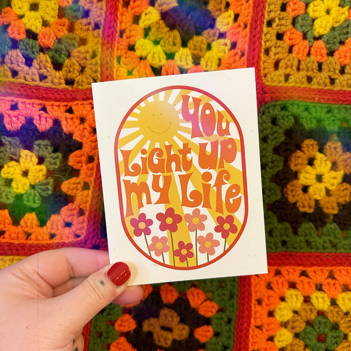 You Light Up My Life Card