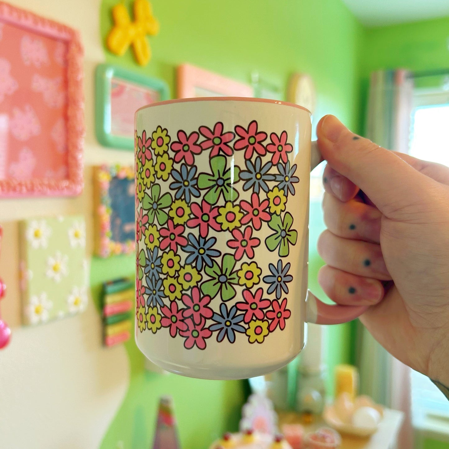 Coffee Mug Field of Flowers