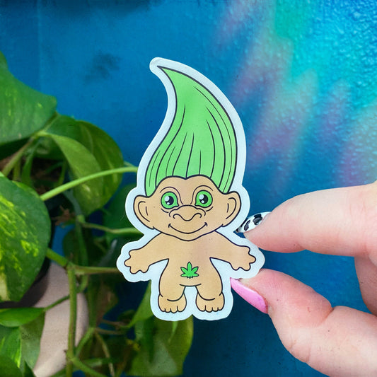 Sticker Weed Troll