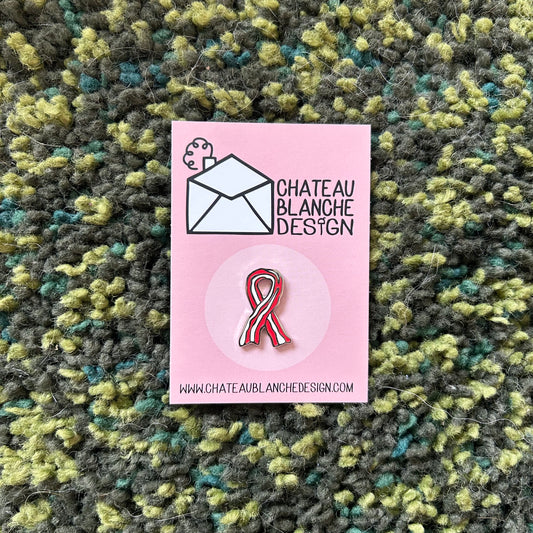 Enamel Pin Bacon Ribbon