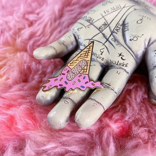 Enamel Pin Ice Cream Cone