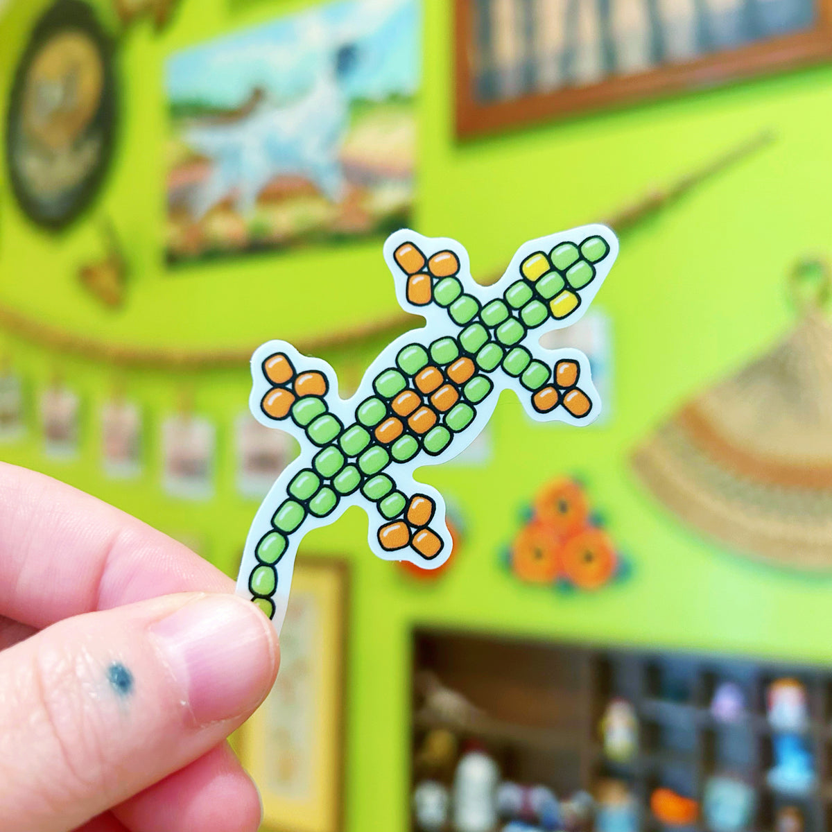 Sticker Beaded Lizard