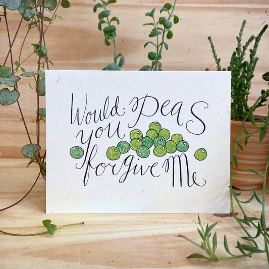 Peas Forgive Me