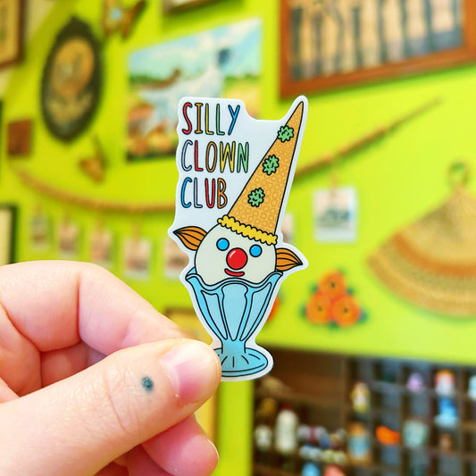 Sticker Silly Clown Club