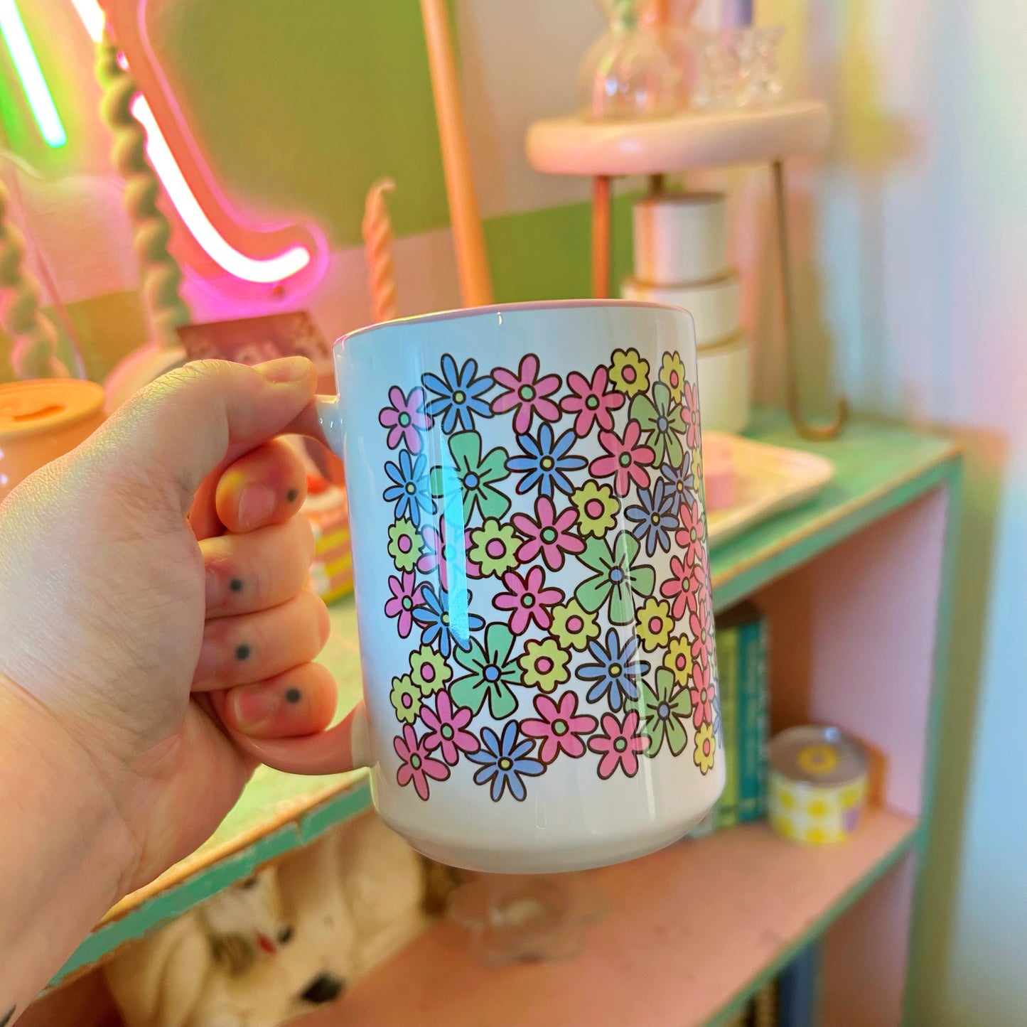 Coffee Mug Field of Flowers