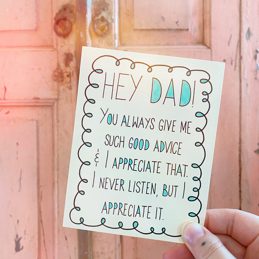 Father’s Day Good Advice Card