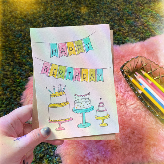Birthday Cakes & Banners Card