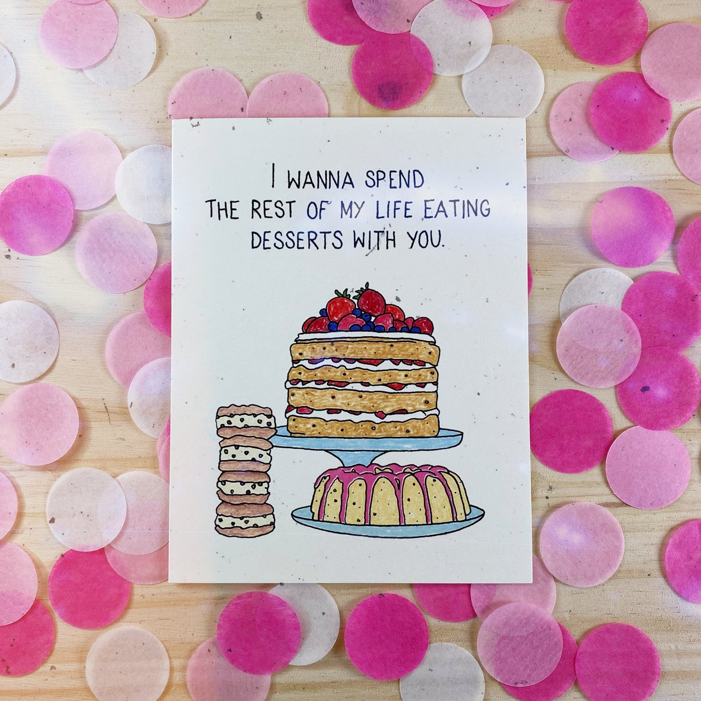 Eating Desserts With You Card